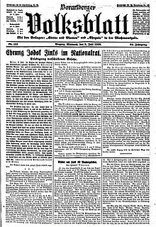 Vorarlberger Volksblatt, 3.7.1929